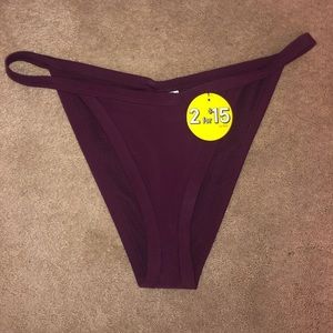 Maroon Bikini Bottoms